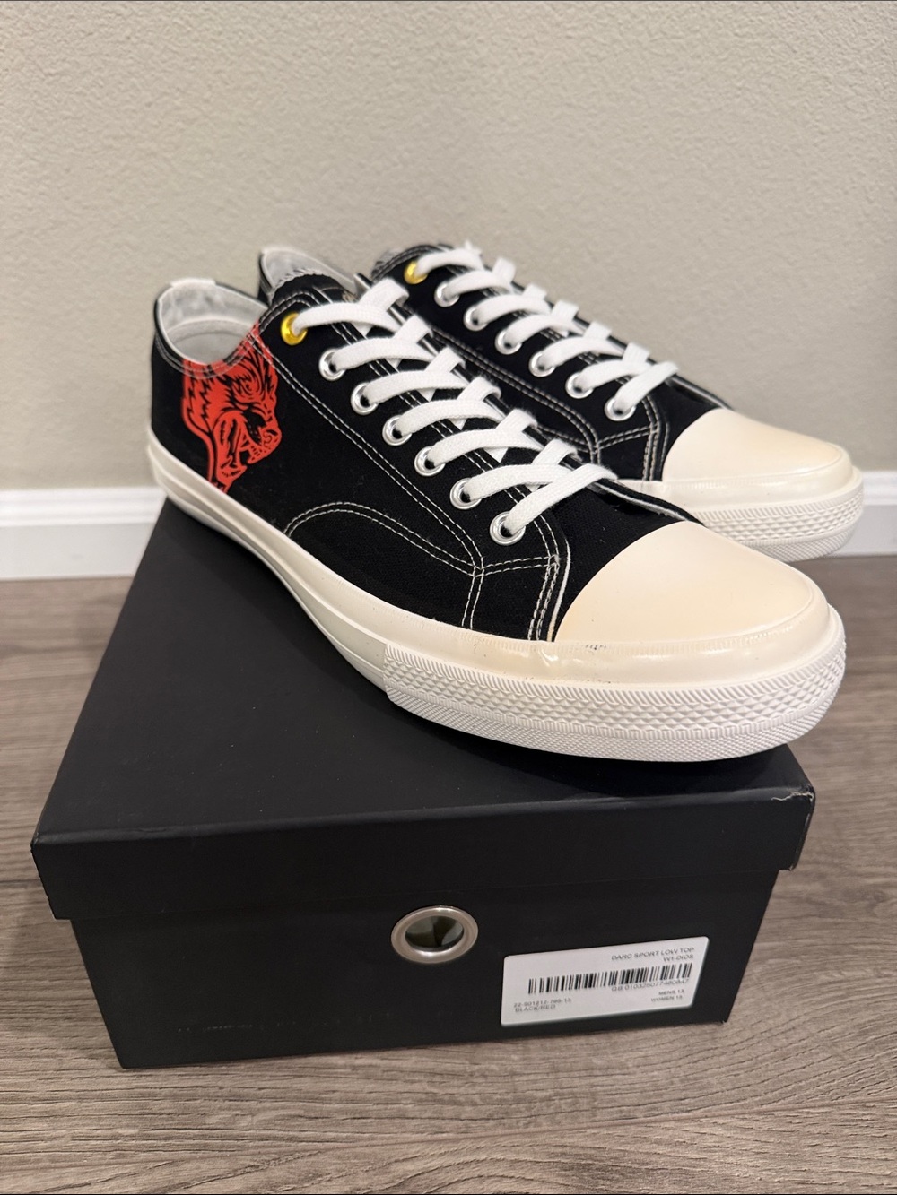 Darc Sport Low Top W1 Dios Wolves Forever Black Red Men’s Size 13